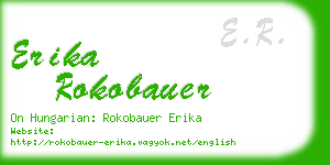 erika rokobauer business card